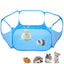 Portable Small Animal Game Fence Folding Outdoor Interior Pet Tent, Blue Opp Bag, Black Opp Bag, Pink Opp Bag