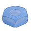 Folded Small Pet Fence Outdoor Workout Game Crawling Small Animal Tent, Specification：, With Cover and Side Cloth (Black), With Cover and Side Cloth (Blue), With Side Cloth (Black), With Side Cloth (Blue)
