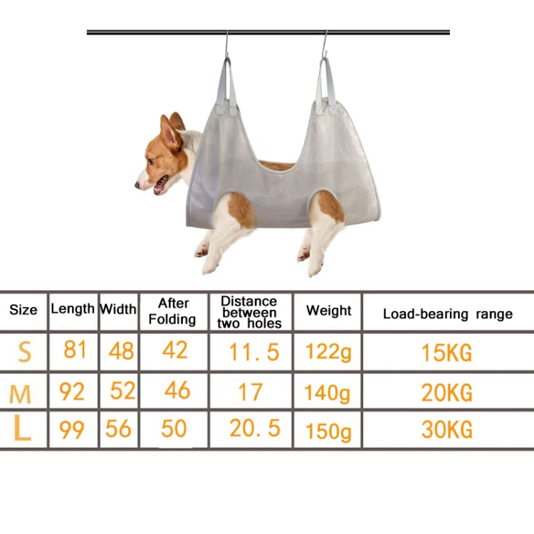 Small & Medium Pet Grooming Polyester Hanging Hammock, Size：, L
