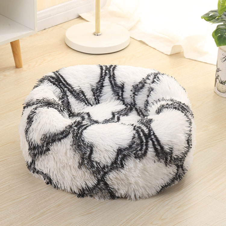 Long-haired Round Pet Kennel Warm Pet Bed, 60cm