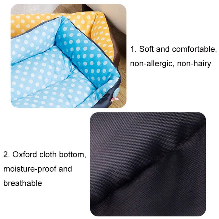 Cartoon Pet Kennel Square Cushion For Small And Medium Pet, S, M