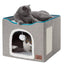 Pet Stool Pet Kennel Indoor Foldable Storage Stool Cat Dog Kennel, 41 x 41 x 35cm
