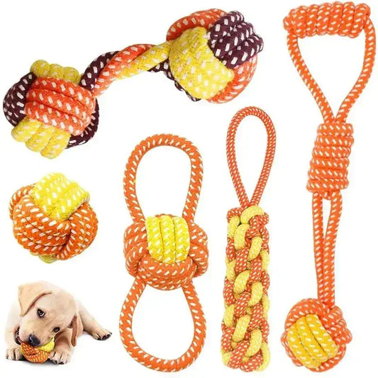 Interactive Cotton Rope Dog Toys Bite | Paws Palace StoreBuy Interactive Cotton Rope Dog Toys Bite-Resistant,Toy for Small and Large Dogs Teeth Cleaning Pet Supplies for only £4.90 | Free delivery£3.9